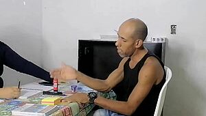 i'm the lucky student fucking my big ass teacher and cumming in her tight pussy