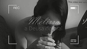 Hey, look at Melissa Gaucha taking cum on her face in her first ErotikaXXX test!