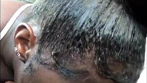 Intense head sucking in chipotle parking lot leads to explosive cumshot