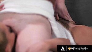 seductive student skips studying to bang her hot milf tutor.