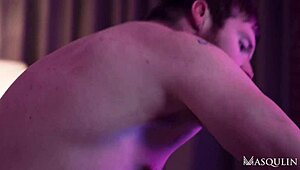 Markus Kage intensely jerks off watching Ryan Stone and Jay fuck bareback