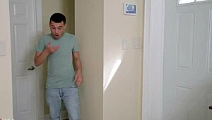 trickery - busty maid lured into banging her client hard