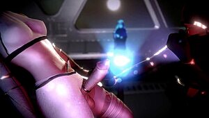 Just chilling with a wild space handjob using telekinesis