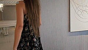 In Visit Without Panties Play Sexy While Hosts Was Out for 10 Minutes to Pick Up Another Guests