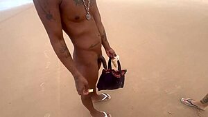Hey, I went with my friend to flash at a nudist beach for studs
