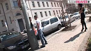 busty girlfriend shares bi-curious boyfriend for anal fun 😘