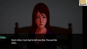 In my new family, emotions run high with small tits and intense hentai scenes