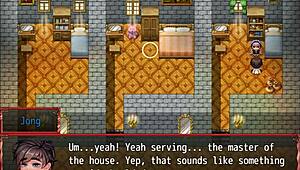 harem in another world hentai game episode 7 where maid deepthroats giant cock