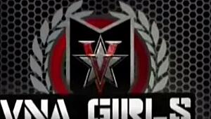 Man, Vicky Vette with big titties drills her lubed holes using huge dildos