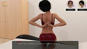 in this 3d cartoon hentai, the master dominates the amateur in a homemade scene