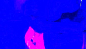 Happy halloween with anime couple in homemade costume