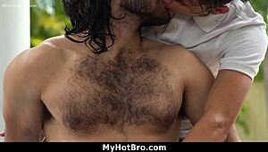 hey bro, keep massaging till that cock gets rock hard!