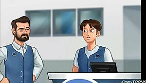 Manager's Daughter Sucked My Dick Behind The Front Desk At Work!