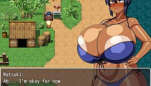 Tanned Natsuki Gets Oil Massage