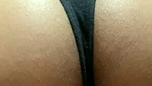 Look At Nelly's Sexy Shaved Asshole In That Thong! She's Spreading And Shaking It So Provocatively!