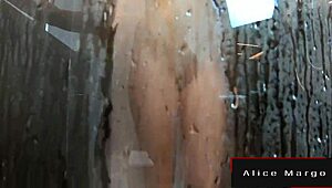 Sexy Blonde Teen Masturbates with Dildo in the Shower for Intense Orgasm