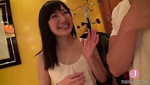 Feel the intense passion as she removes her coat, revealing her erotic body for a deep blowjob and cumshot session