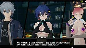 Playing sfw game with porn mods in zenless zone zero featuring gumi