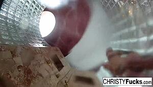 christy dahlia and ivan having lesbian sex in the shower