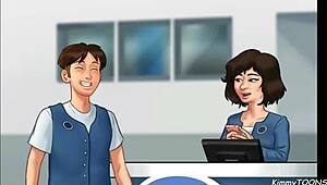 Manager's Daughter Sucked My Dick Behind The Front Desk At Work!