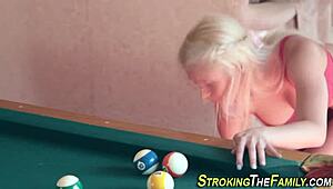 Wow! Tattooed Stepteen Throats Cock Like a Pro!