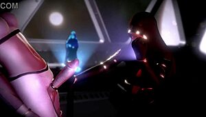 Just chilling with a wild space handjob using telekinesis