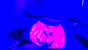 Happy halloween with anime couple in homemade costume