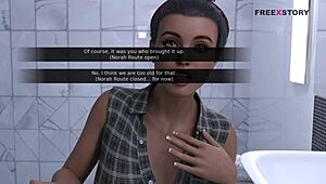 In my dorm 6, Mark and Norah take a steamy shower together in this hentai anime.