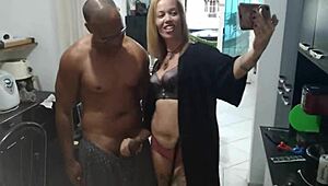 My friend Fada Mel picks the biggest cock at the party