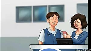 Manager's Daughter Sucked My Dick Behind The Front Desk At Work!