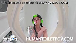 Hey, are you ready to be my human toilet right now?