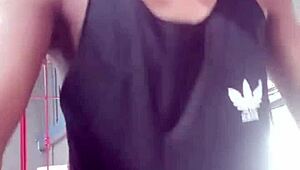 I saw two young guys at the gym and then one went to fuck the stranger, cumming inside her