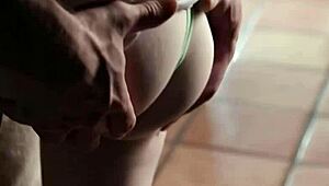 stepsister madi collins' tight petite ass in pov blowjob