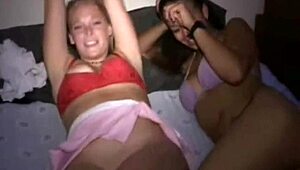 These amateur teen lesbians are fingering each other's pussies