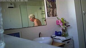 Granny With Boobs And Tits In Family Scene