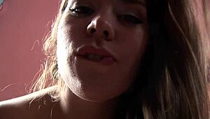 Hungry teen eagerly licks and sucks a huge black cock before getting a facial cumshot