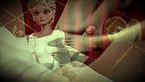 Frozen hentai foot fetish with Elsa and Anna doing footjob