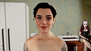 Rough doggystyle on the desk with cosplay costumes!