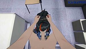 i watch zhu yuan n grace howard havin intense sex in zenless zone zero pov hentai