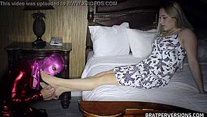 daisy lynne initiatin' me into pantyhose domination, oh god it's so kinky and stuff, with her blonde ass in nylon leggings