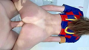 Jealous stepsister grabs big cock and swallows cum - elena ross