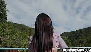 Fucking This Amazing Brunette With Beautiful Round Ass