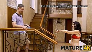 Oh yeah! Mature4K actress moans loud while stepson bangs her! 🔥