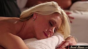 classy milf pussyfucked deep after sensual massage in erotic scene