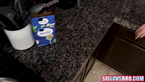 Stepbrother cheering up brokenhearted stepsister with some close comfort 😏