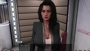 Stranded in Space: Heated Debates with Ebony Woman