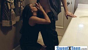 Crystal Rae fucks passionately with her natural tits!