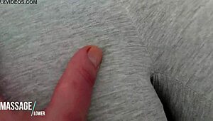 hey, wanna touch her teen pussy in yoga pants?