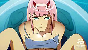 Anime compilation contrasts blowjobs with intense creampies