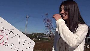 Hey, ever seen a zero-budget tiny-chest hitchhike in Japan? Wild stuff!